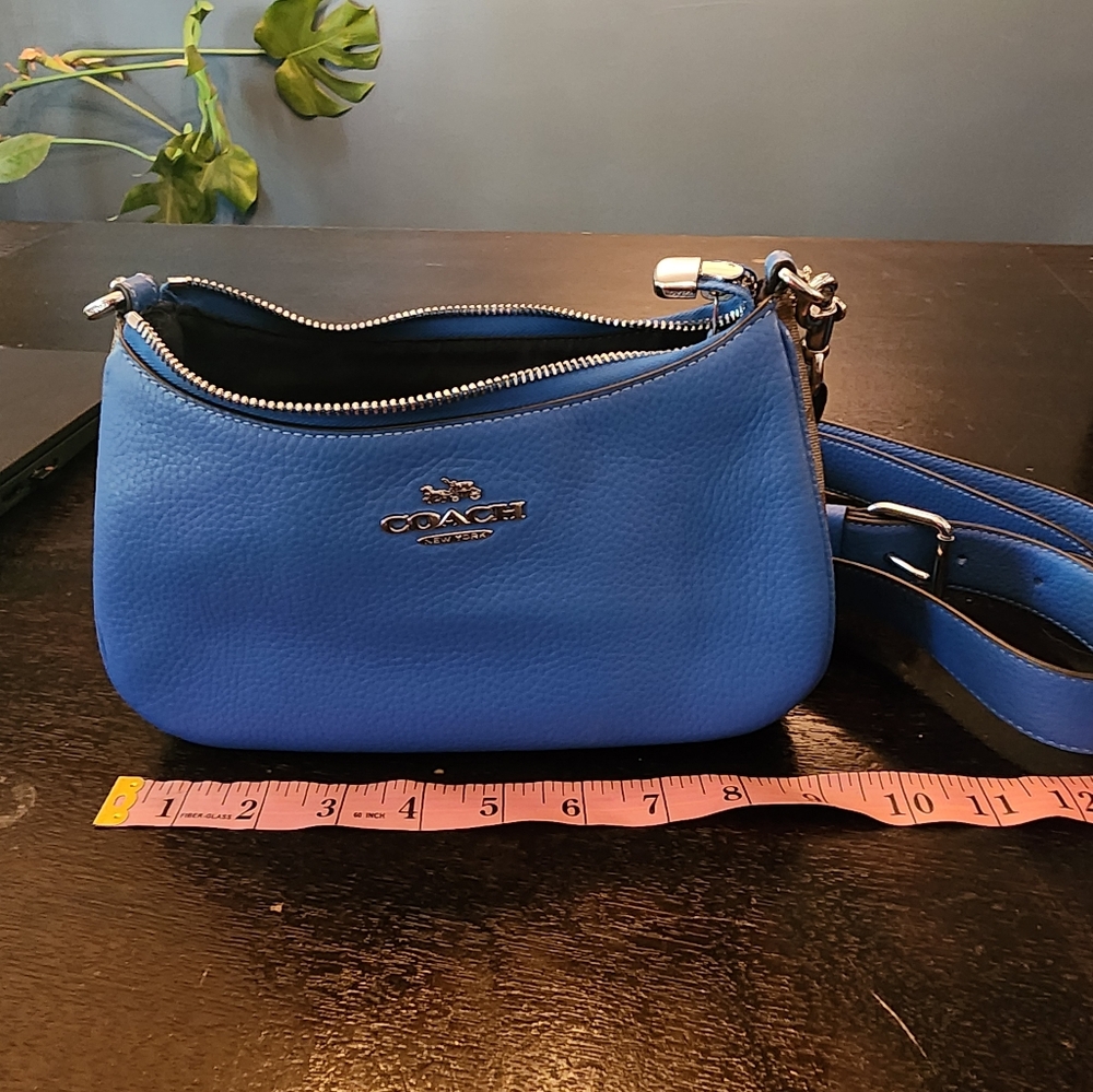 Coach Blue Leather Crossbody Bag